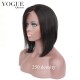 Silky Straight Short Human Hair Bob Wigs,Lace Front Wigs Bob Brazilian Hair Wig,About 14 inches,250 High Density